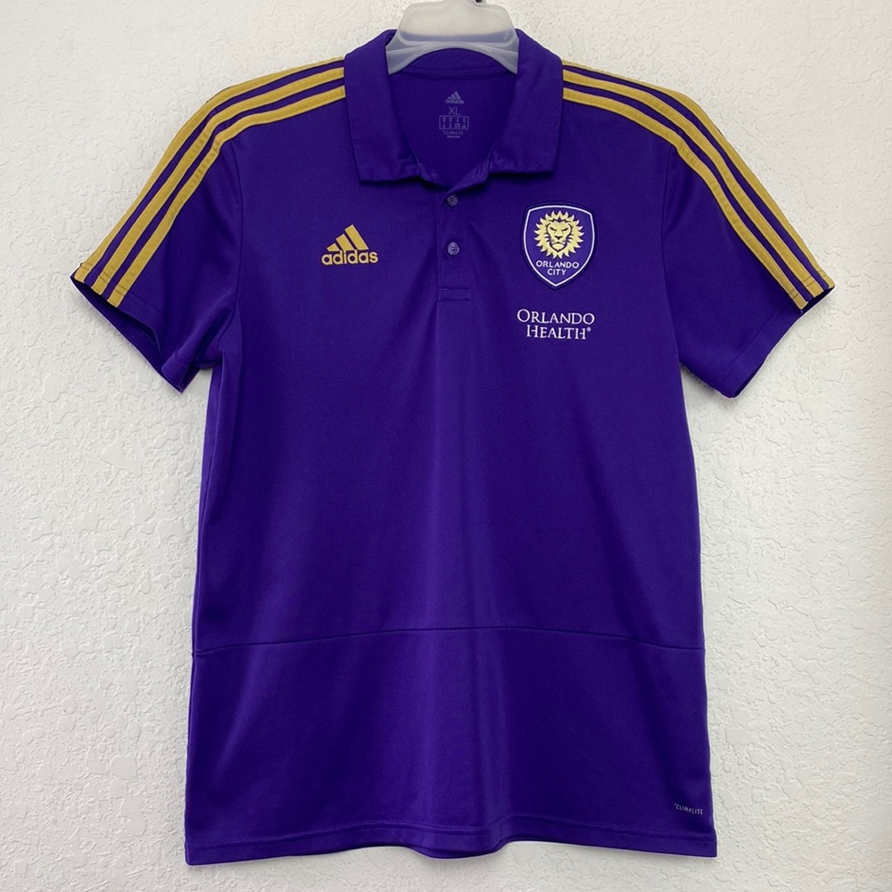 ✅Women Adidas Orlando City Polo Jersey Size XL